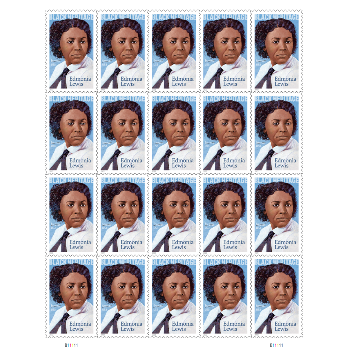 2022 Edmonia Lewis - Black Heritage Forever First Class Postage Stamps