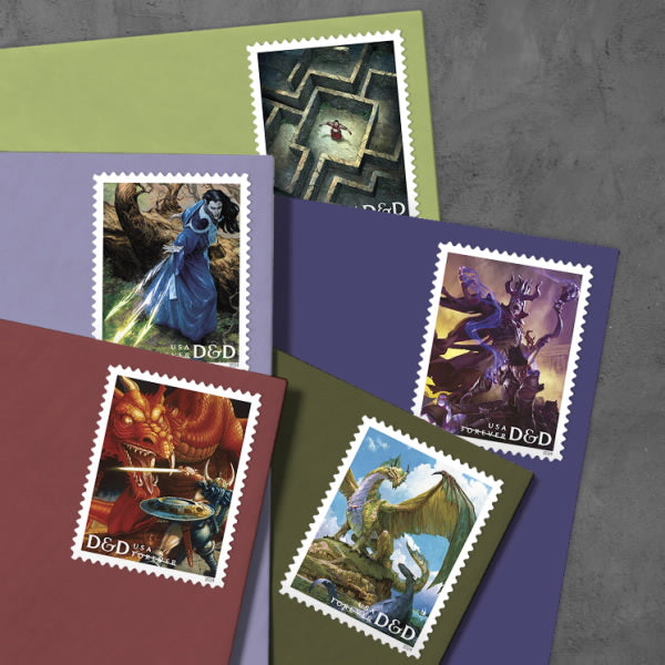 2024 Dungeons & Dragons Stamps Forever First Class Postage Stamps