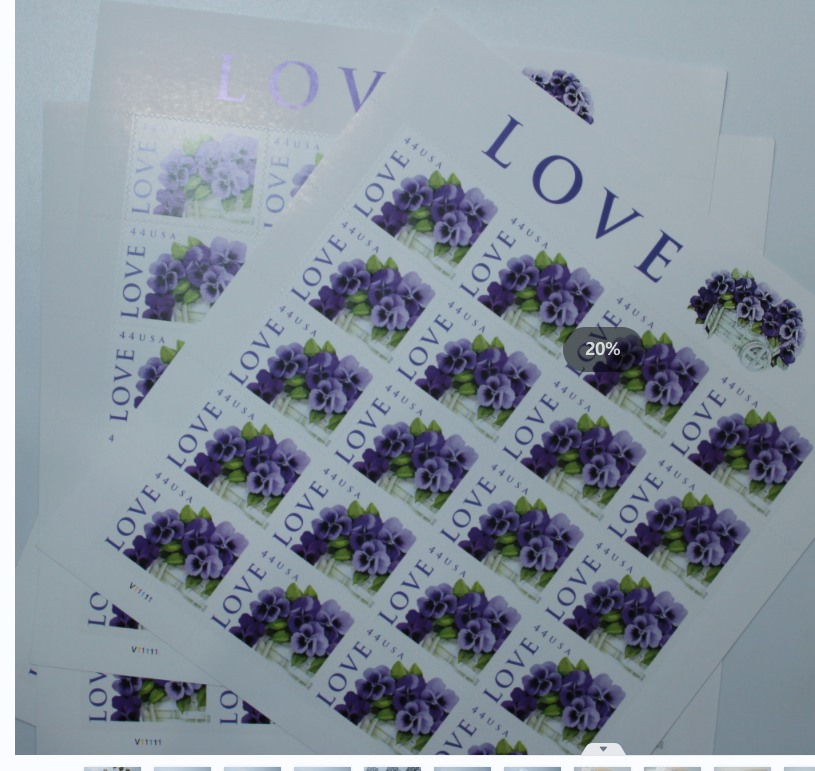 2010 Love-Purple Orchid in Snow Postage First Class Postage Stamps