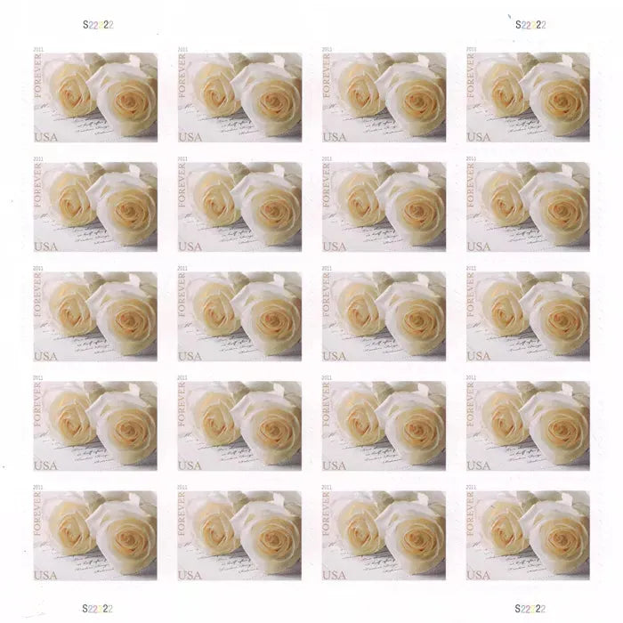 2011 Wedding Roses Commemorative Forever First Class Postage Stamps