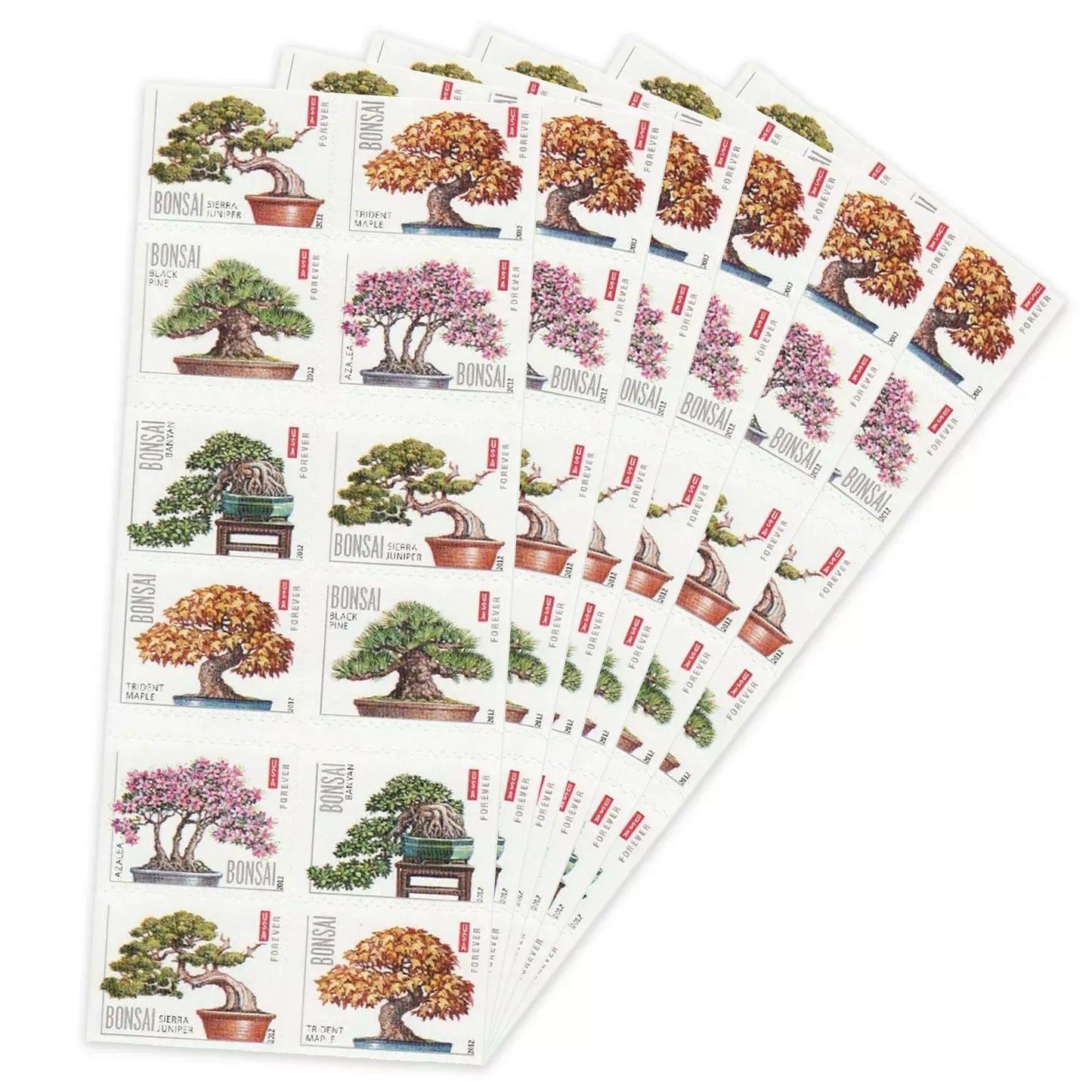 2021 Bonsai Trees Forever First Class Postage Stamps