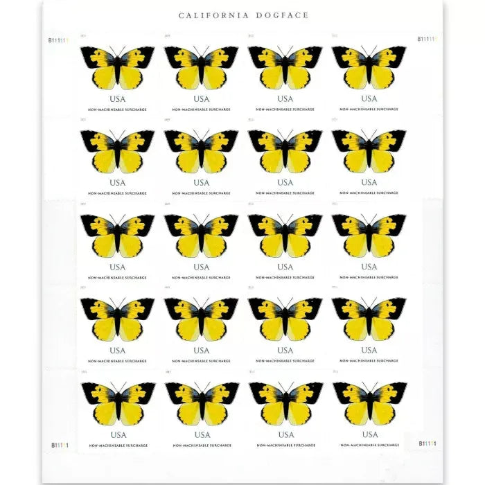 2019 California Dogface Butterfly Forever First Class Postage Stamps