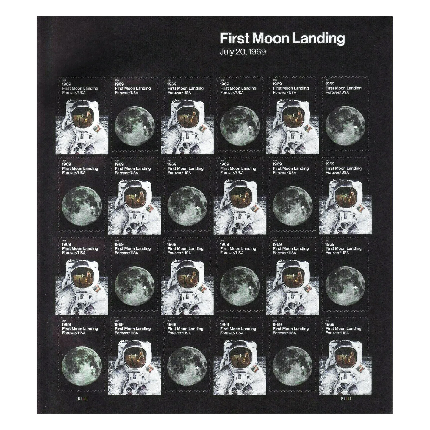 2019 First Moon Landing Forever First Class Postage Stamps